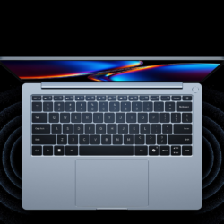 Top-down view of the Xiaomi Redmibook 14 Pro 2026 full-size keyboard and large trackpad