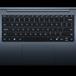 Close-up of the Xiaomi Redmibook 14 Pro 2026 full-size keyboard with 3-level backlight