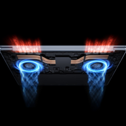 Dual-fan dual heat-pipe cooling system of the Xiaomi Redmibook 14 Pro 2026 laptop