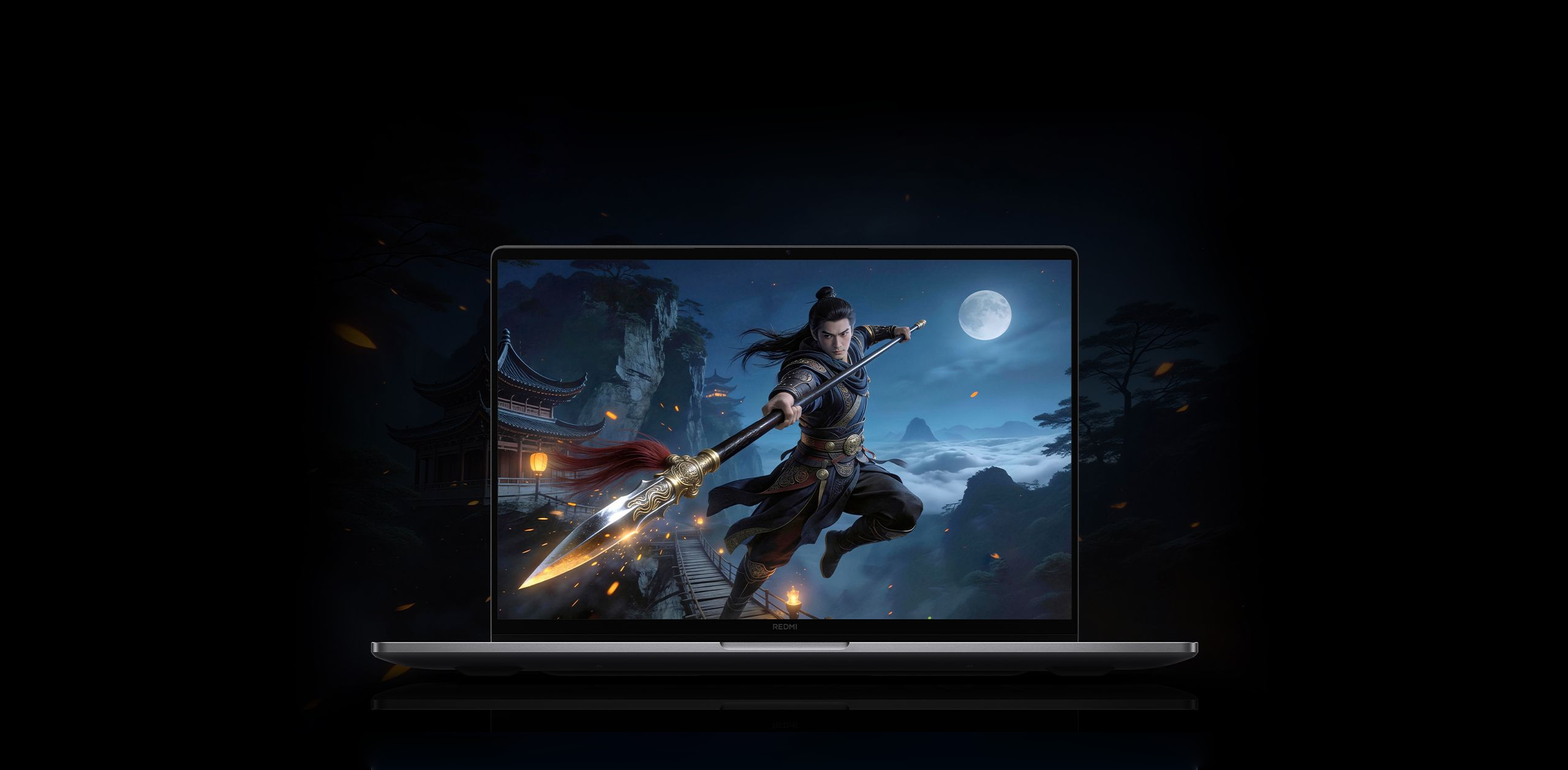 Intel Core Ultra Series 3 chip logo on Xiaomi Redmibook 16 Pro 2026
